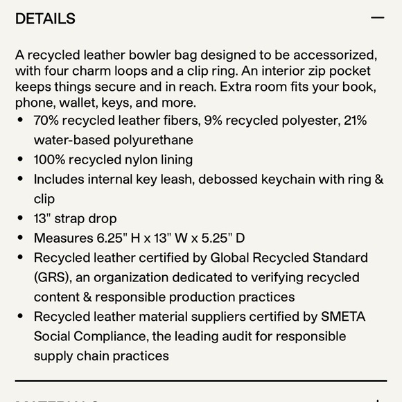 BAGGU Brown Recycled Leather Bowler Bag - Picture 3 of 13